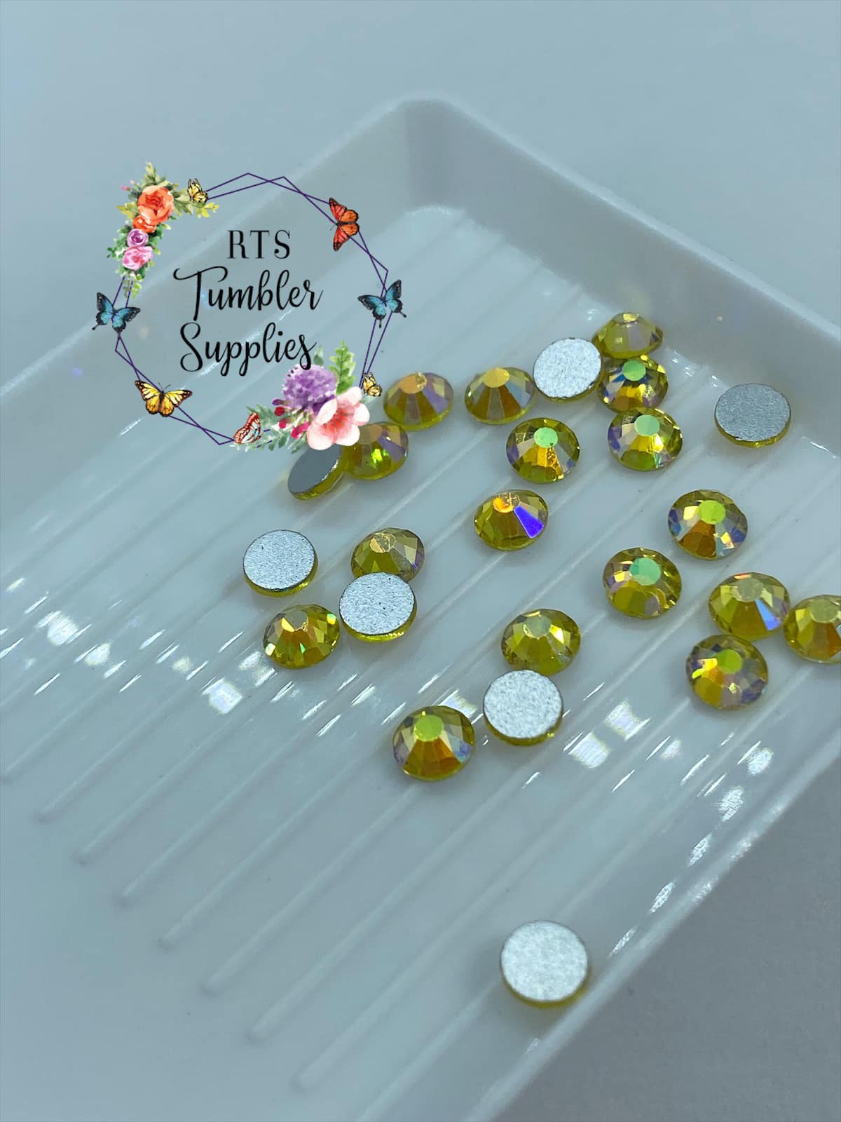 CITRINE AB GLASS RHINESTONES