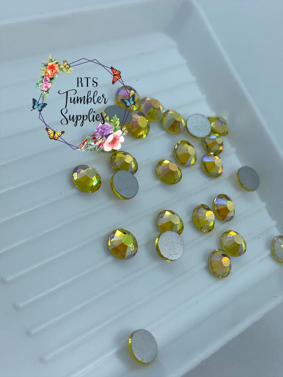 CITRINE AB GLASS RHINESTONES