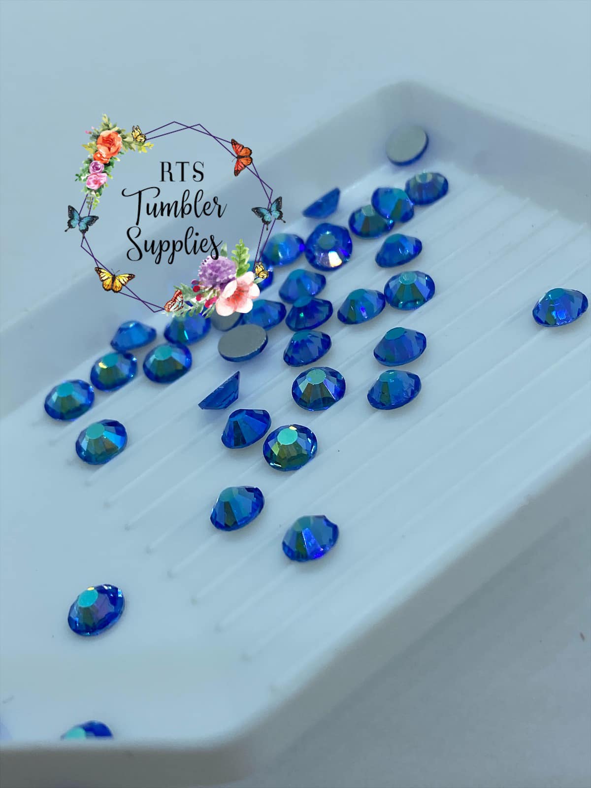 LIGHT SAPPHIRE AB GLASS RHINESTONES