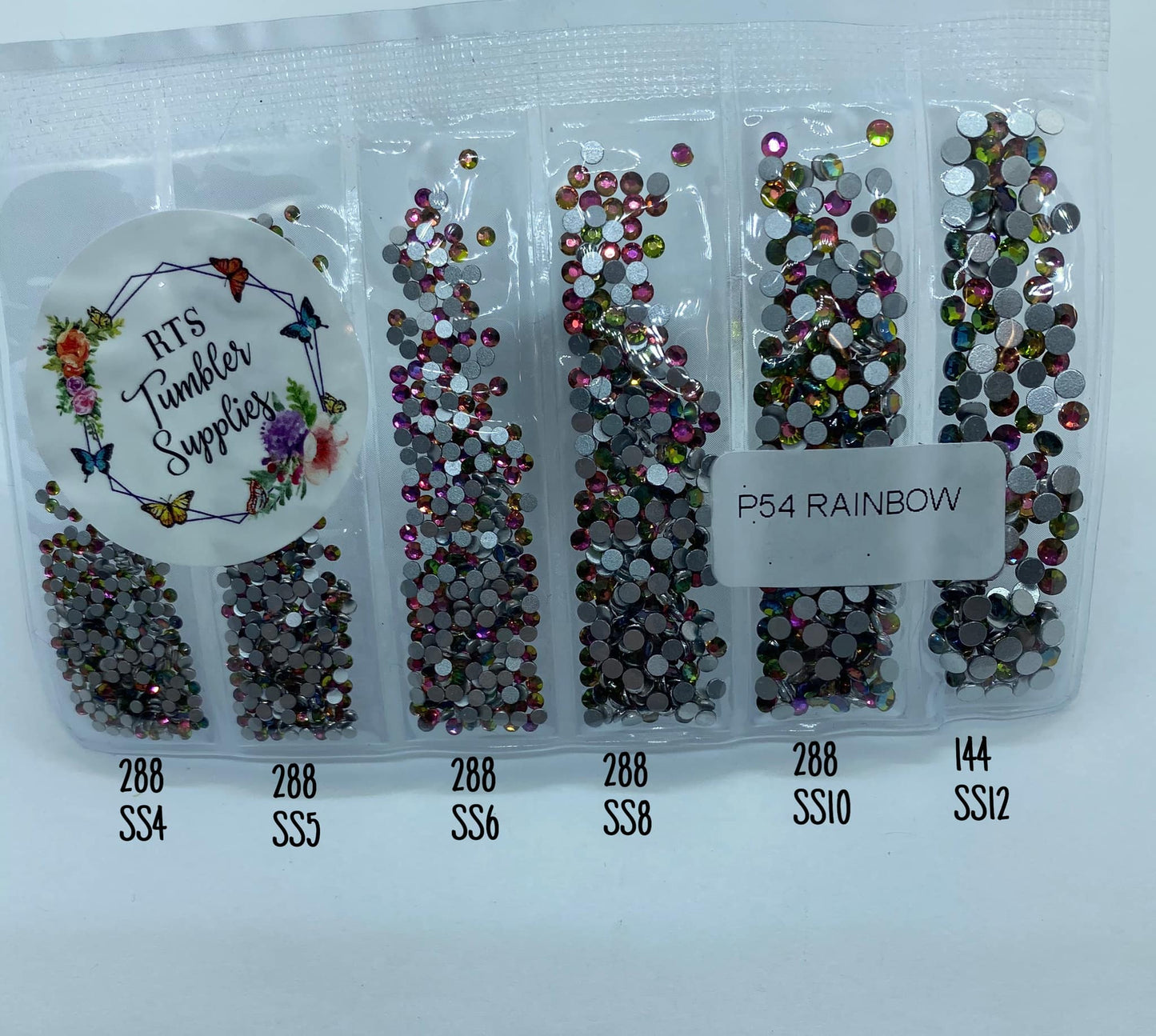 RAINBOW GLASS RHINESTONES