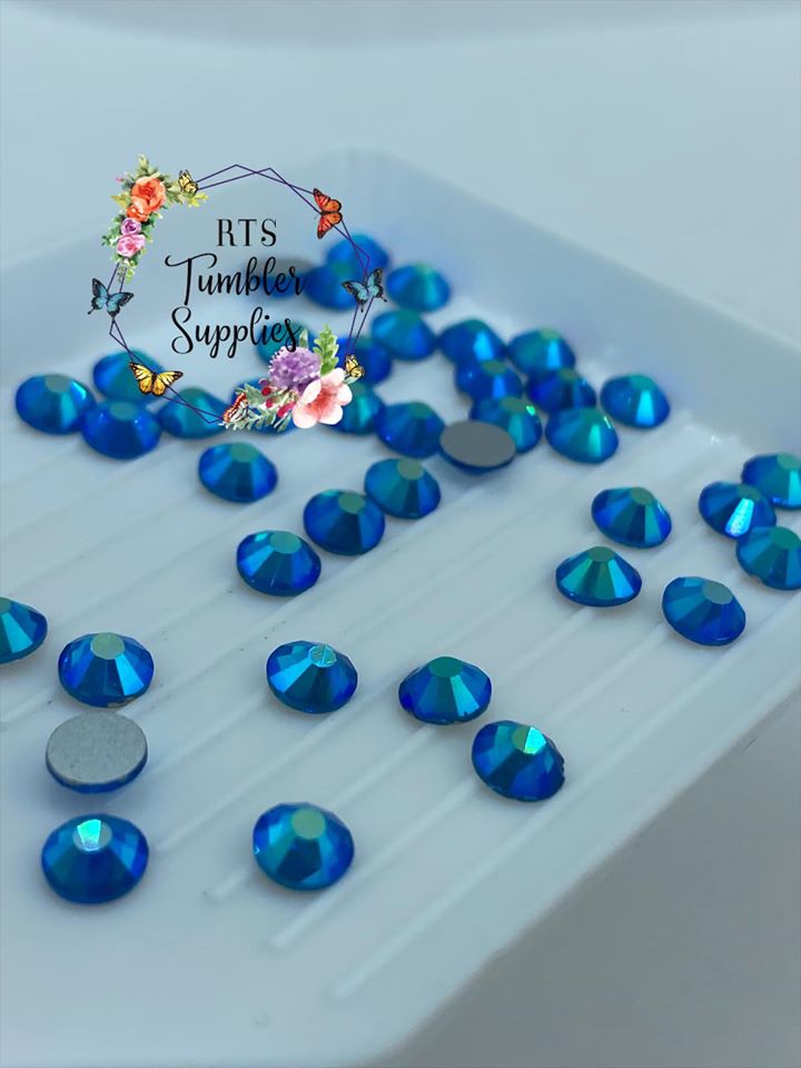 CAPRI BLUE AB GLASS RHINESTONES