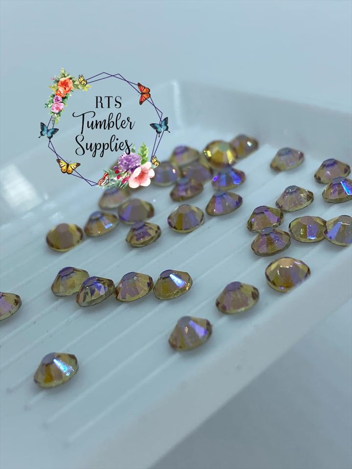 TRANSPARENT AMETHYST GLASS RHINESTONES