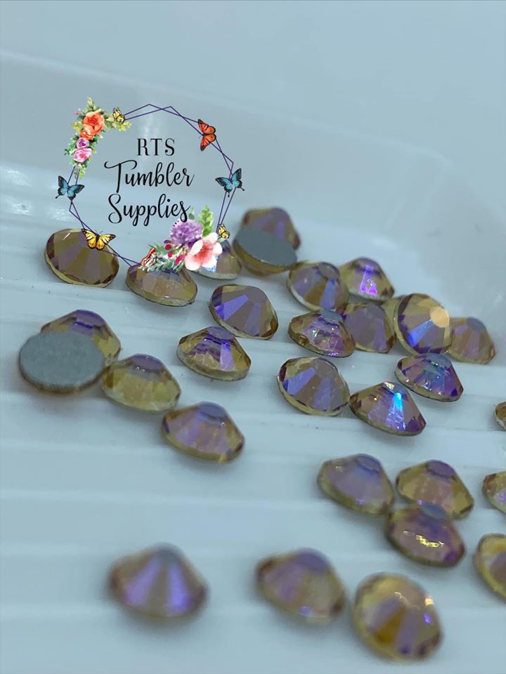TRANSPARENT AMETHYST GLASS RHINESTONES