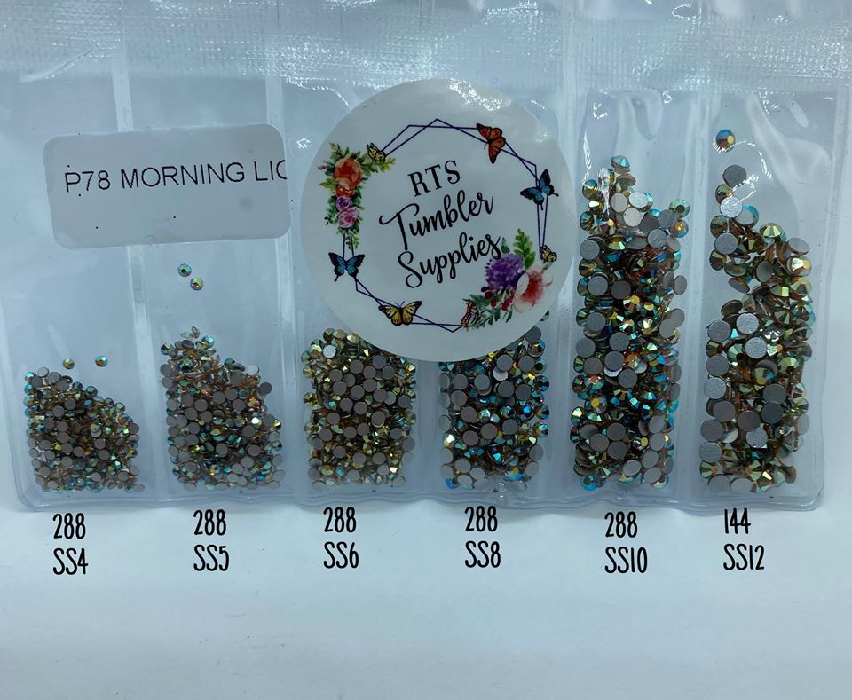 MORNING LIGHT GLASS RHINESTONES