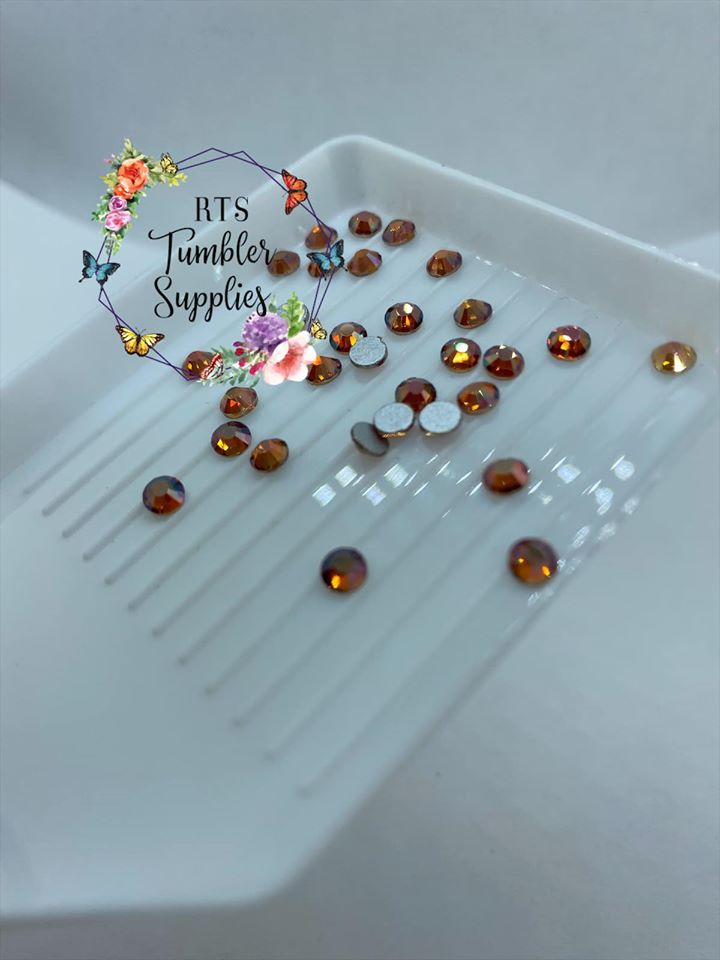 SUNSET GLOW GLASS RHINESTONES