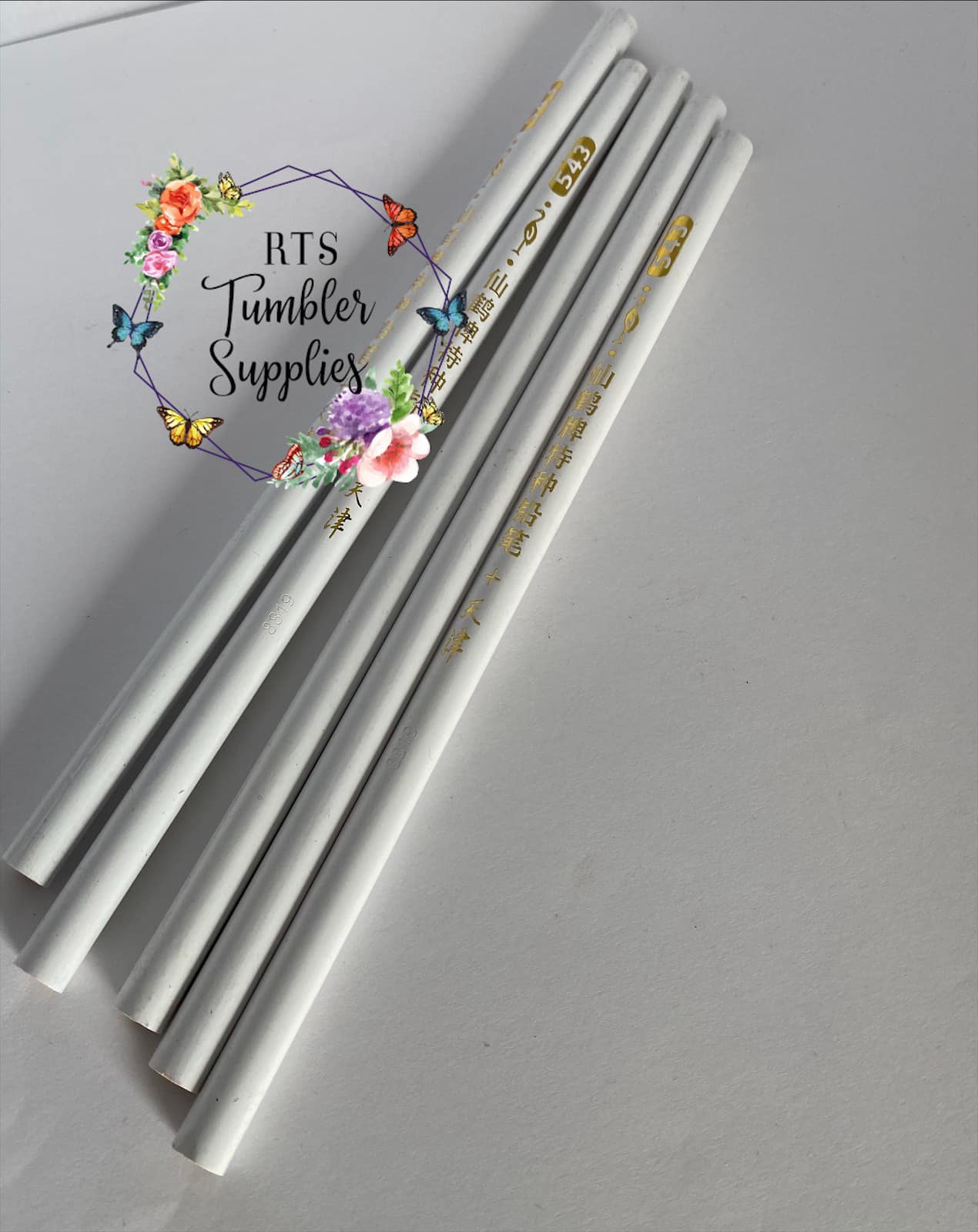 WHITE WAX RHINESTONE PENCILS