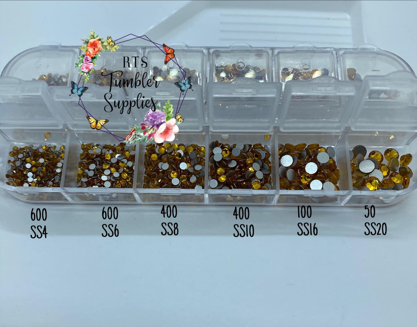 TOPAZ GLASS RHINESTONES